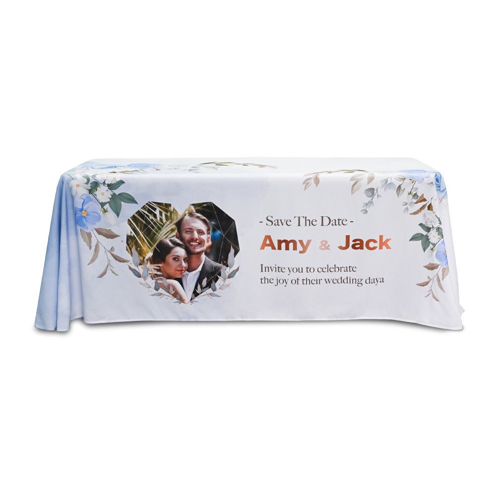 6ft Zipper Back Table Cover