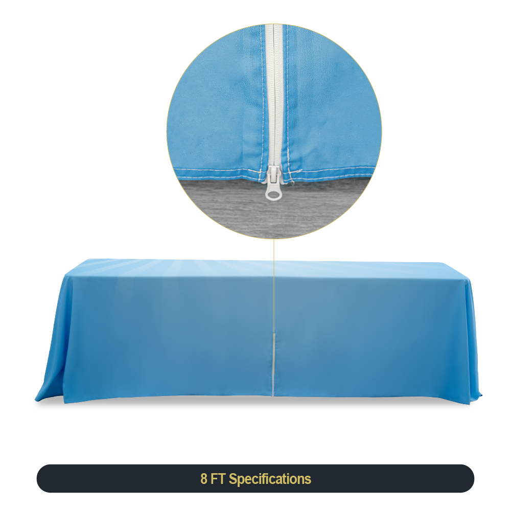 8ft Zipper Back Table Cover