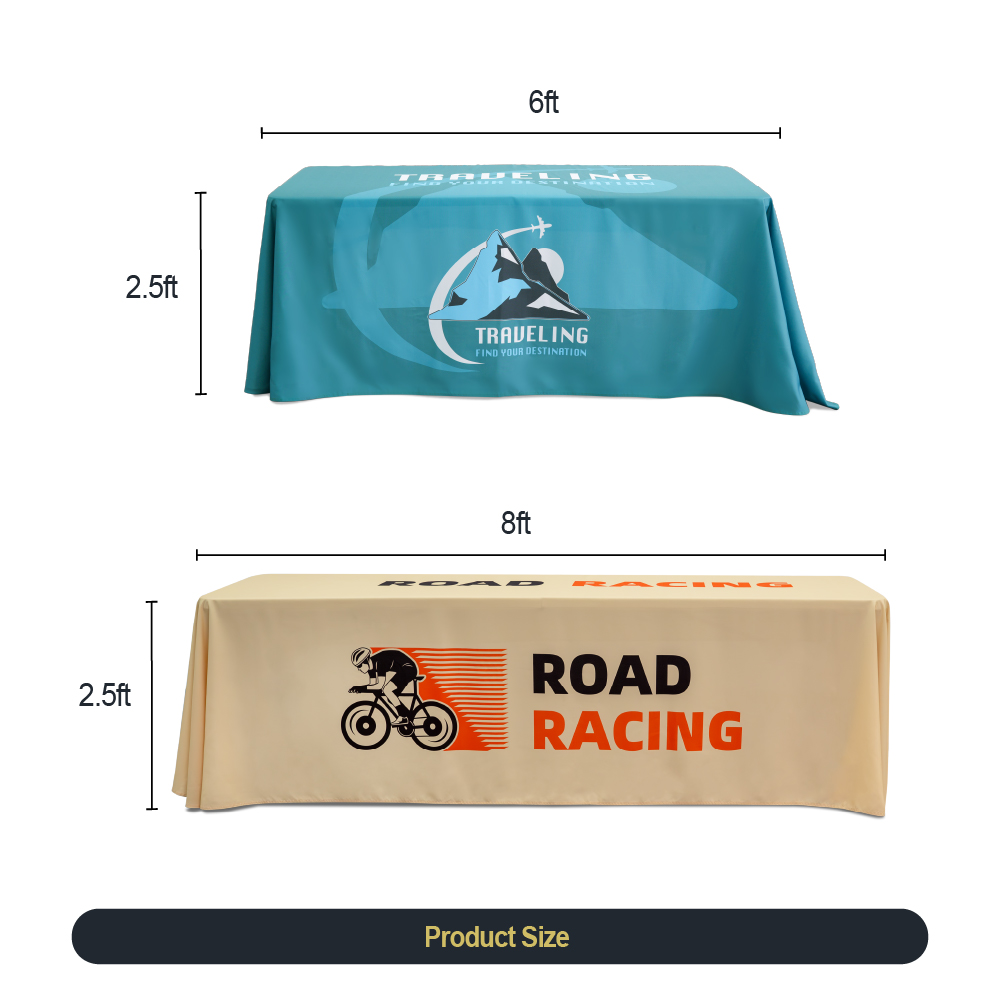 8ft 3-sided Table Cover