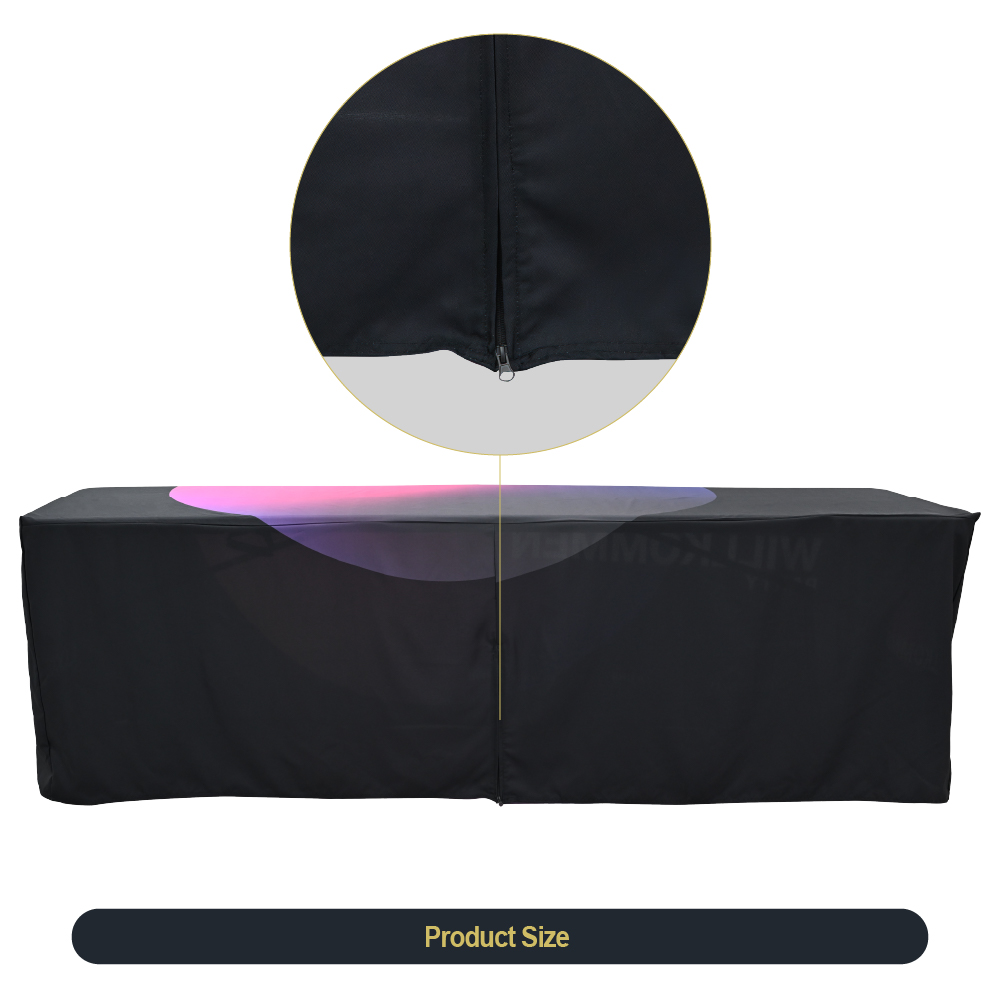 8ft Zipper Back Fitted Table Cover