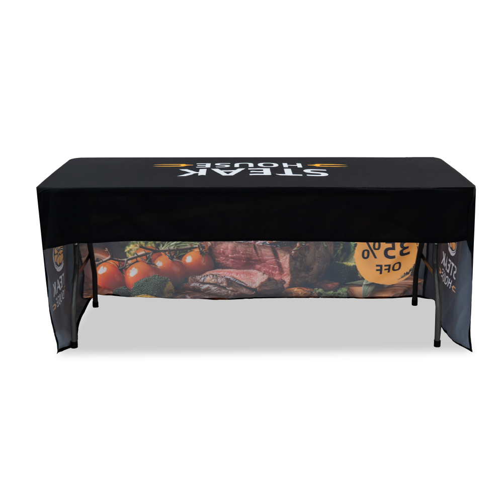 6ft 3-sided Fitted Table Cover