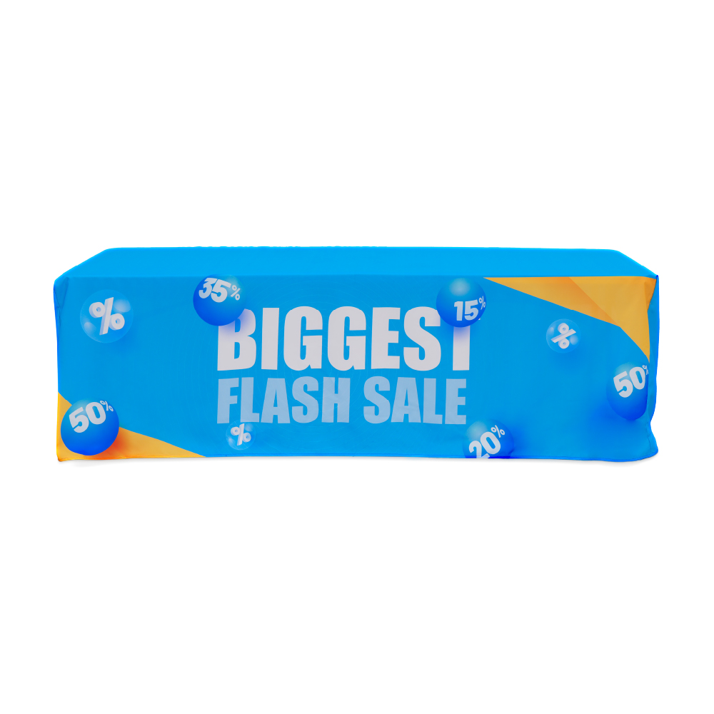 8ft 3-sided Fitted Table Cover