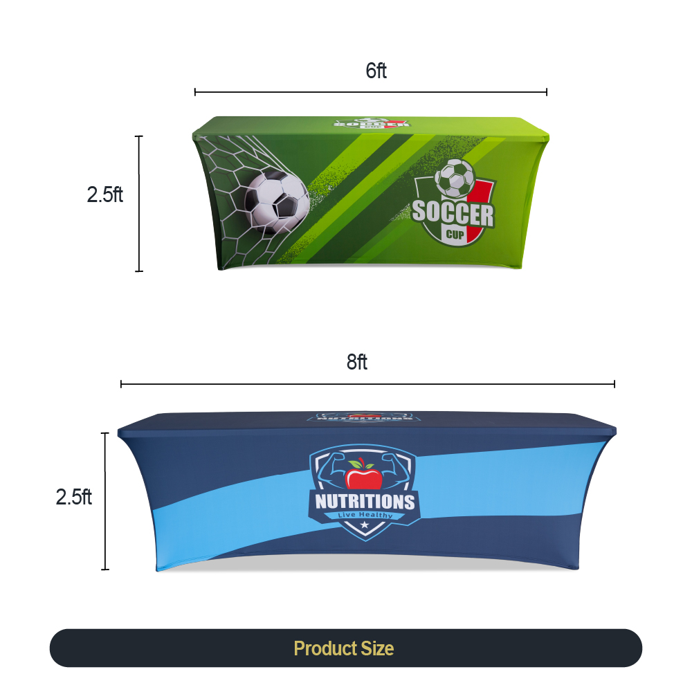 6ft 3-sided Stretch Table Cover