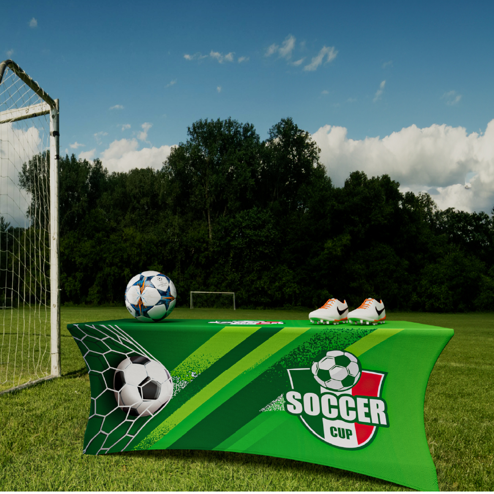 6ft 3-sided Stretch Table Cover