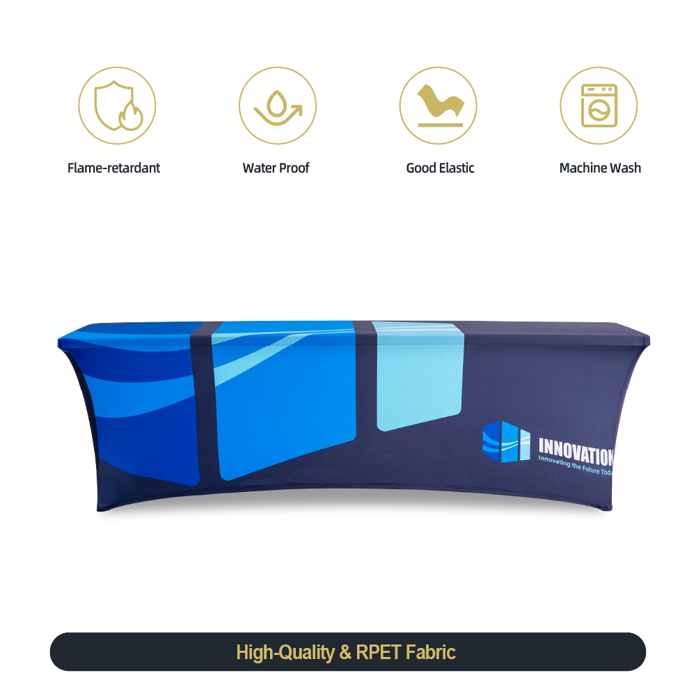 8ft Zipper Back Stretch Table Cover