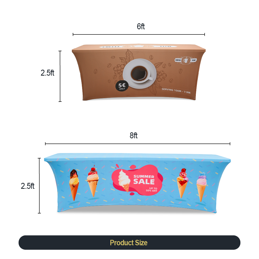 8ft 4-sided Stretch Table Cover