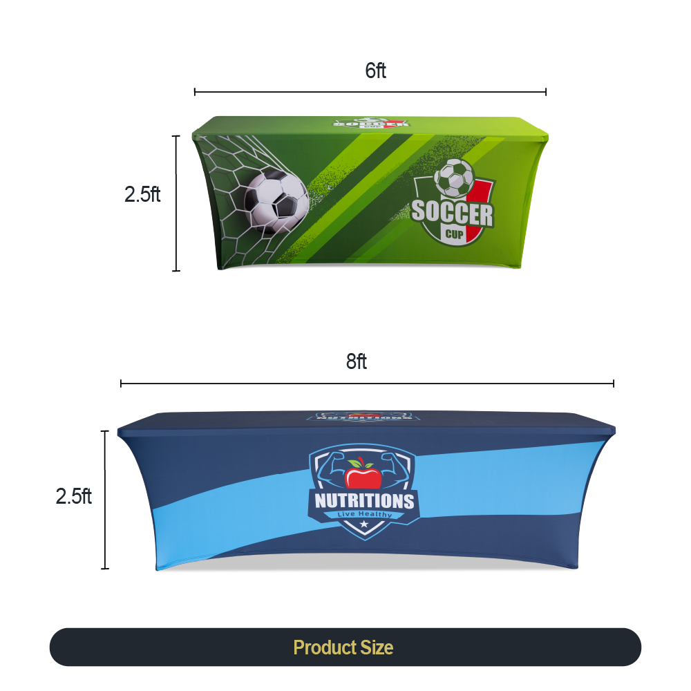 8ft 3-sided Stretch Table Cover