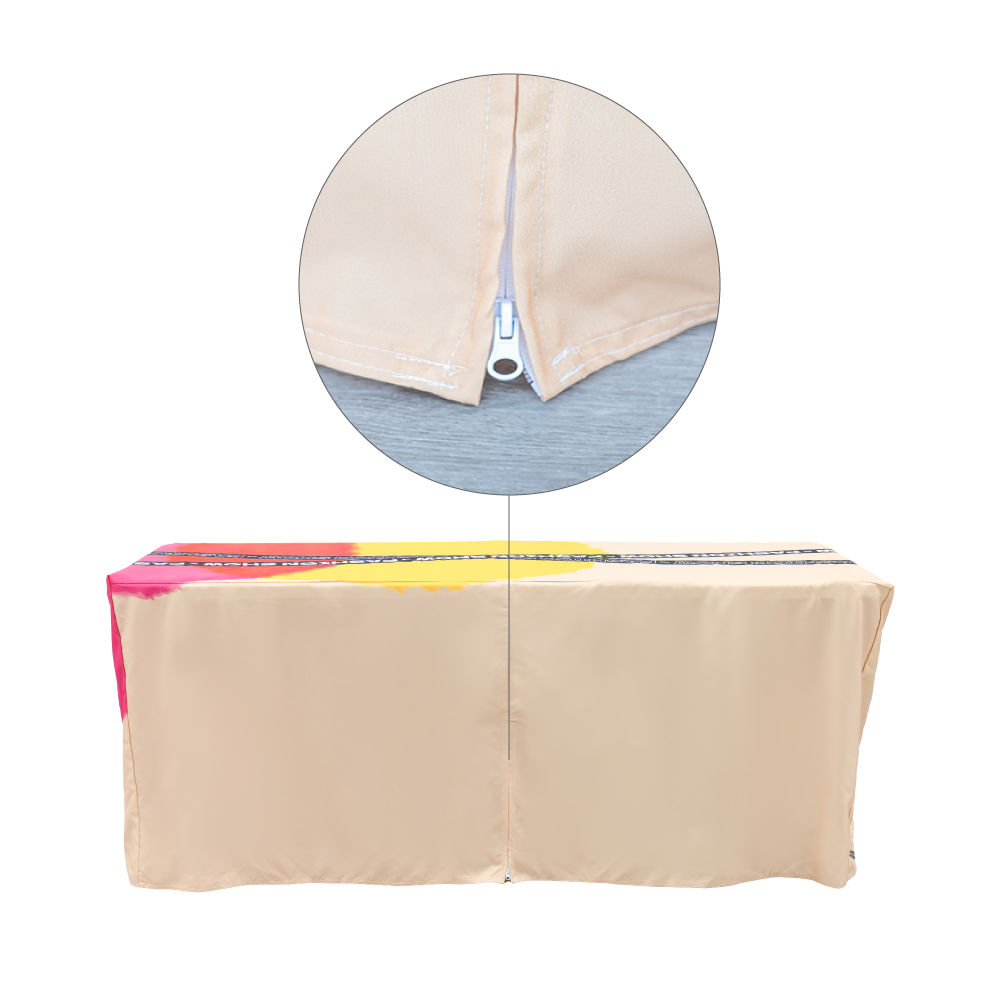 6ft Zipper Back Fitted Table Cover