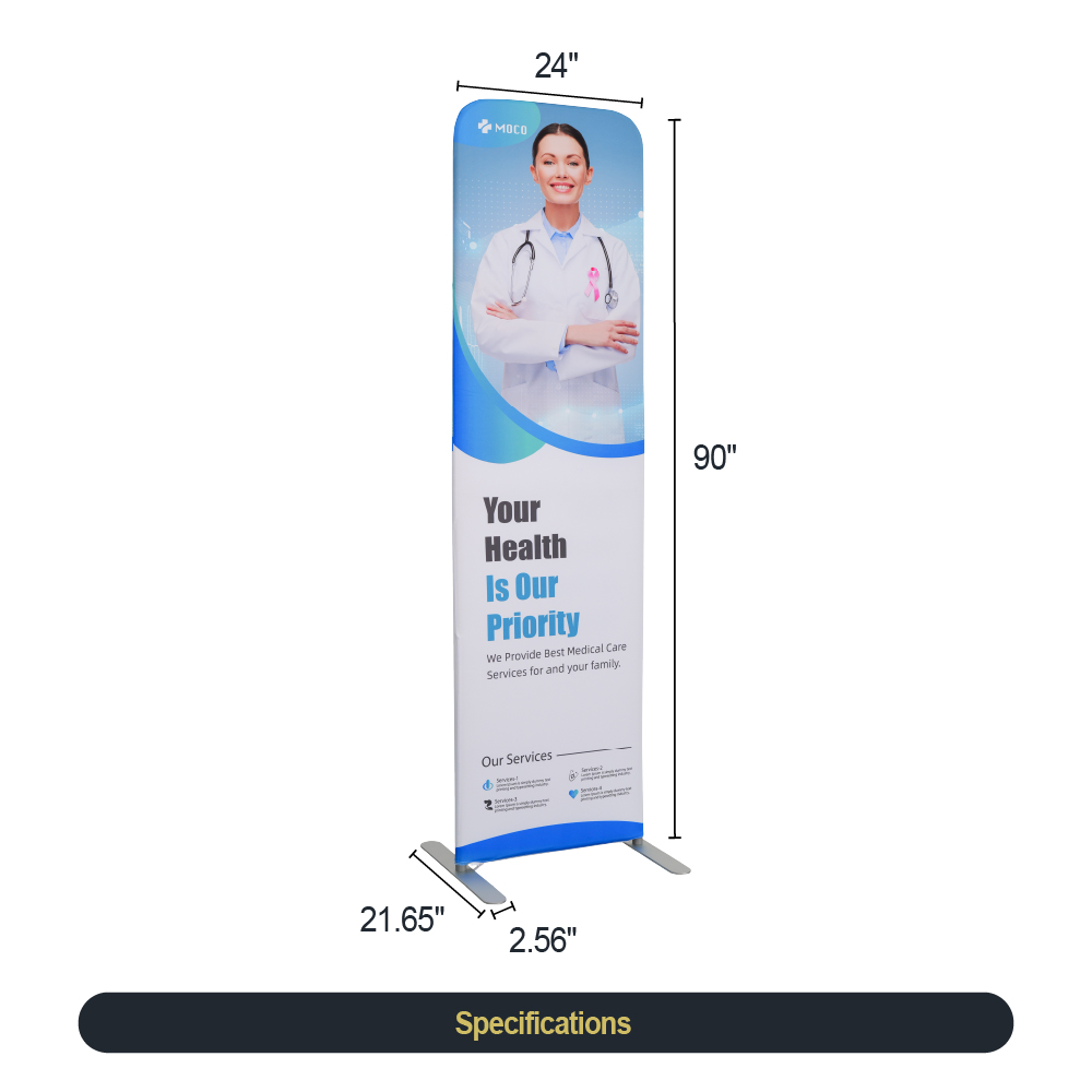 2ft Fabric Banner Stand