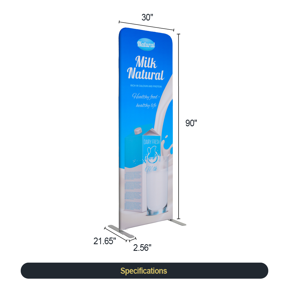 2.5ft Fabric Banner Stand