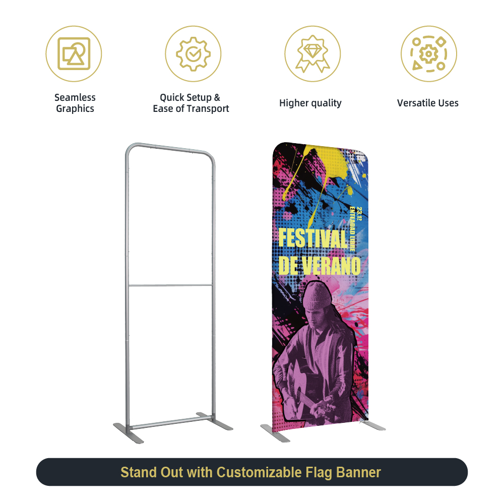 2.8ft Fabric Banner Stand
