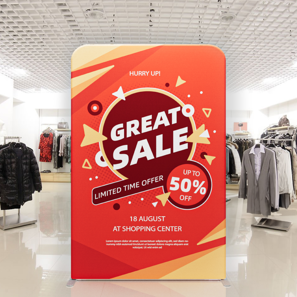 5ft Fabric Banner Stand