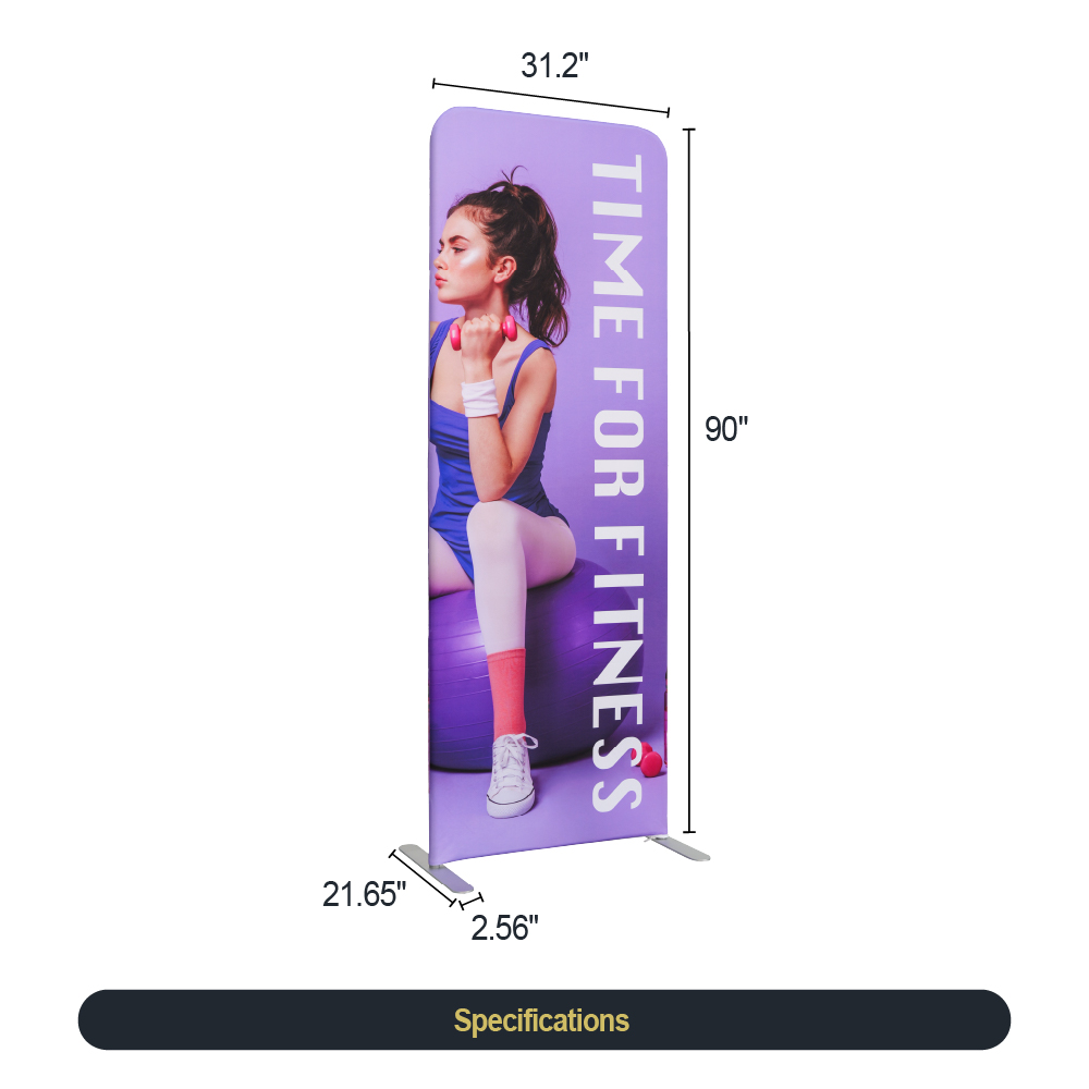 2.6ft Fabric Banner Stand