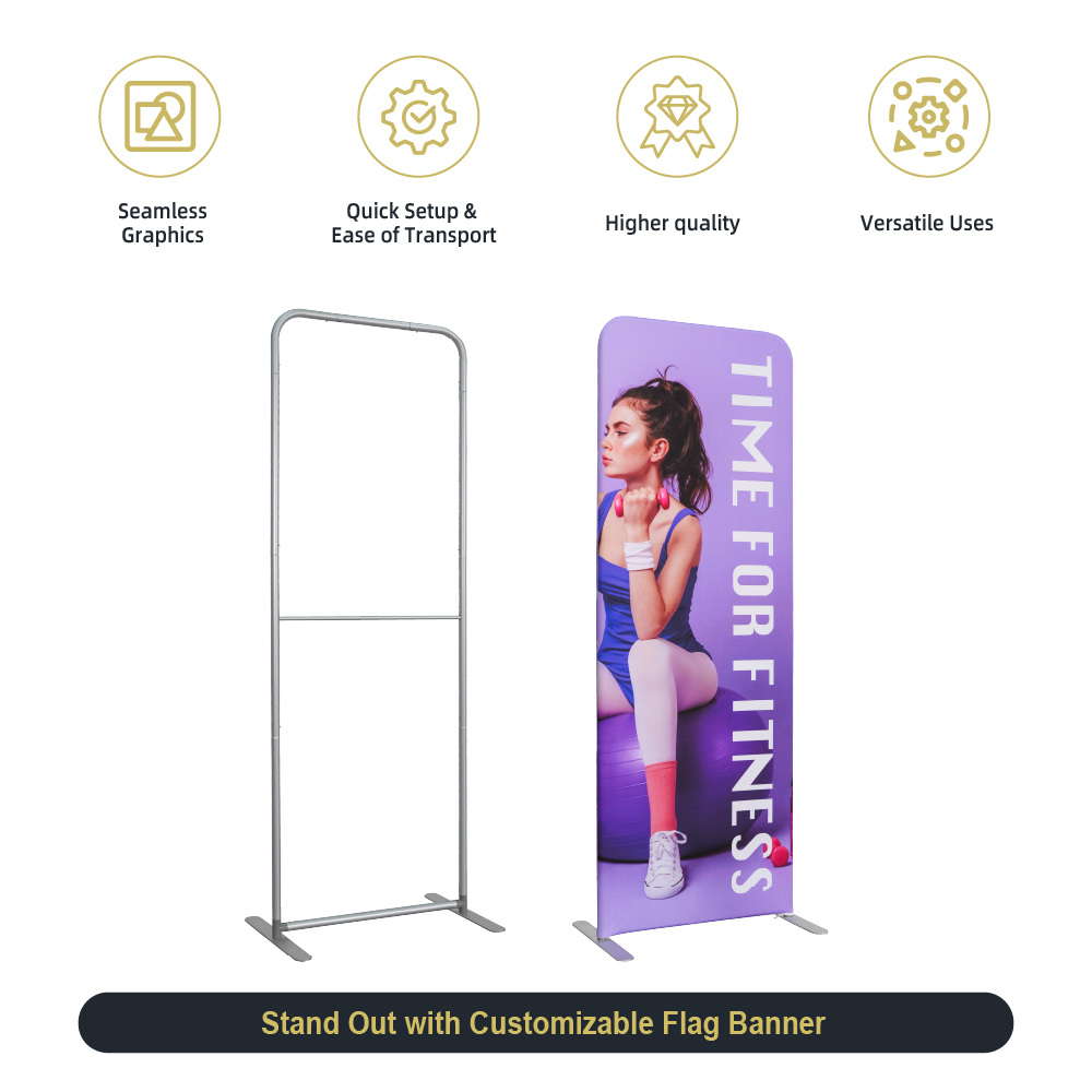 2.6ft Fabric Banner Stand