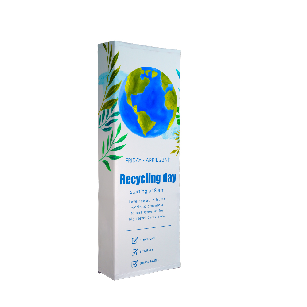 2.5ft Straight Fabric Popup Displays