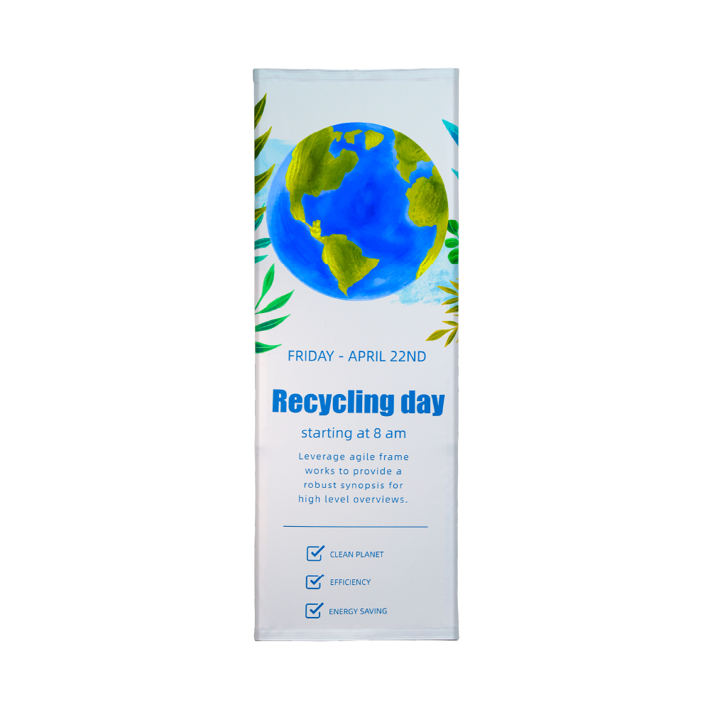 2.5ft Straight Fabric Popup Displays