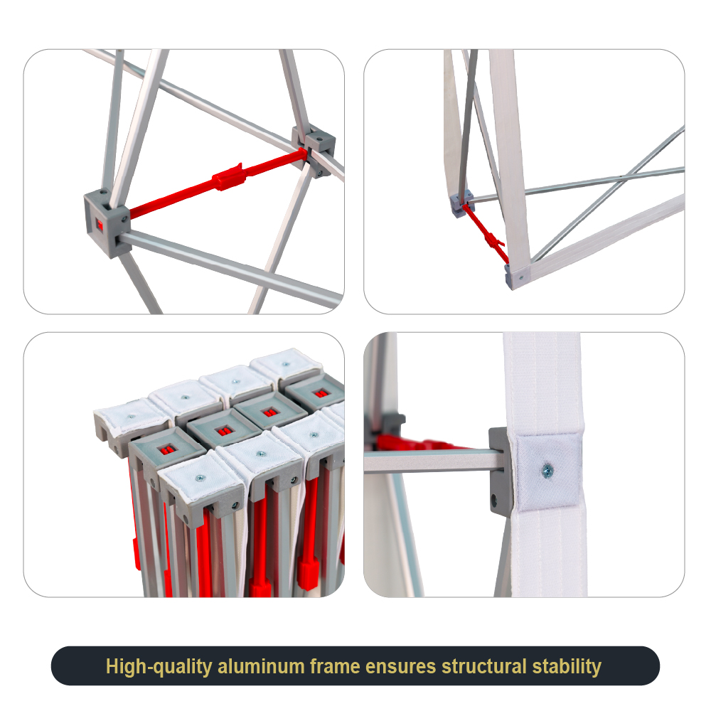 5ft Straight Fabric Popup Displays