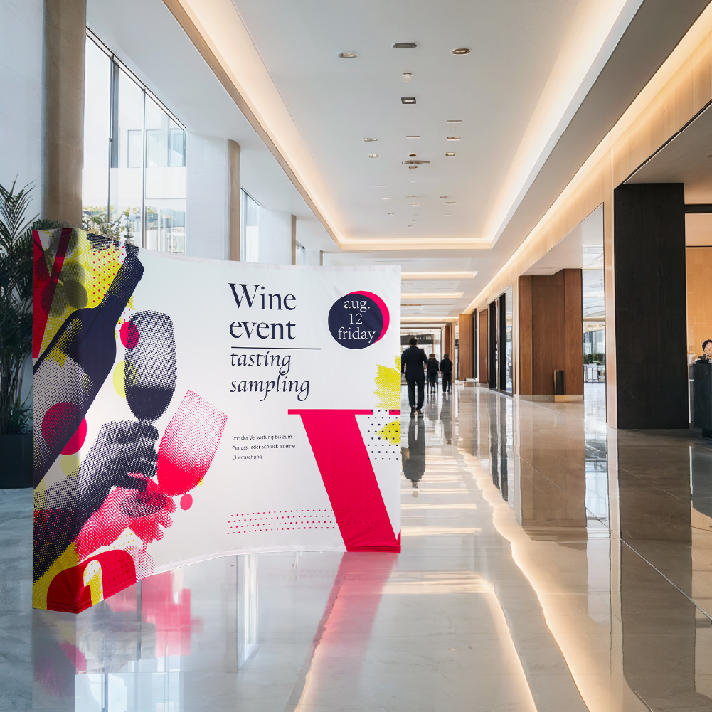 10ft Curved Fabric Popup Displays