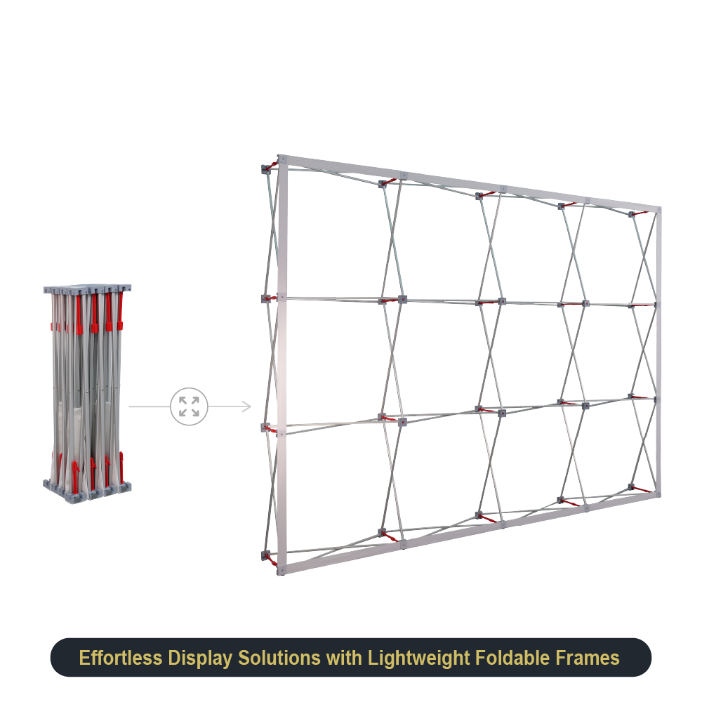 10ft Straight Fabric Popup Displays