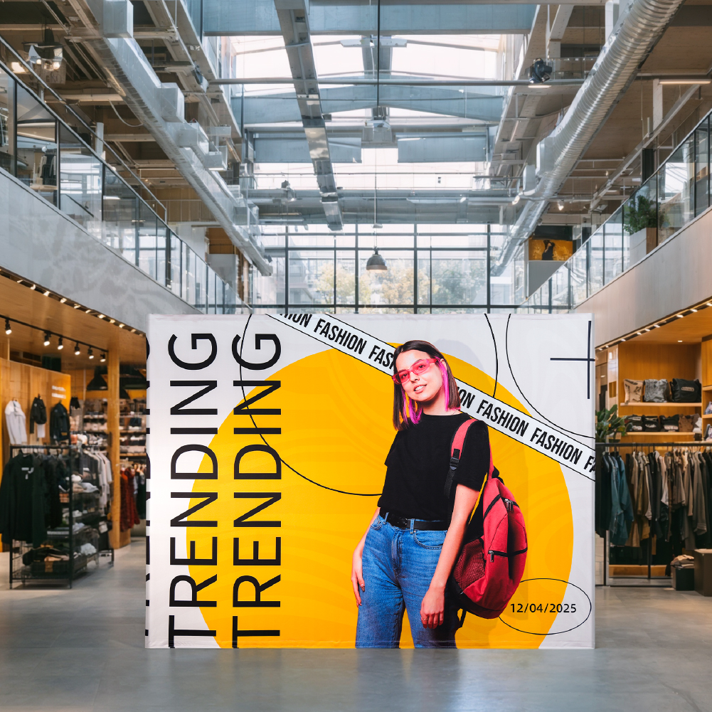 10ft Straight Fabric Popup Displays