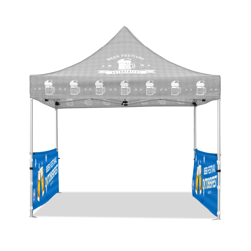 10x10 Custom Printed Half Wall