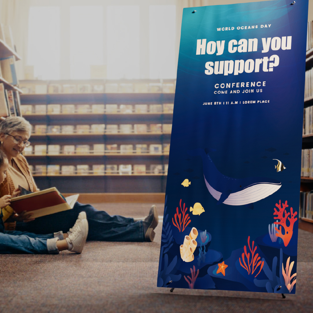 2.6ft X Banner