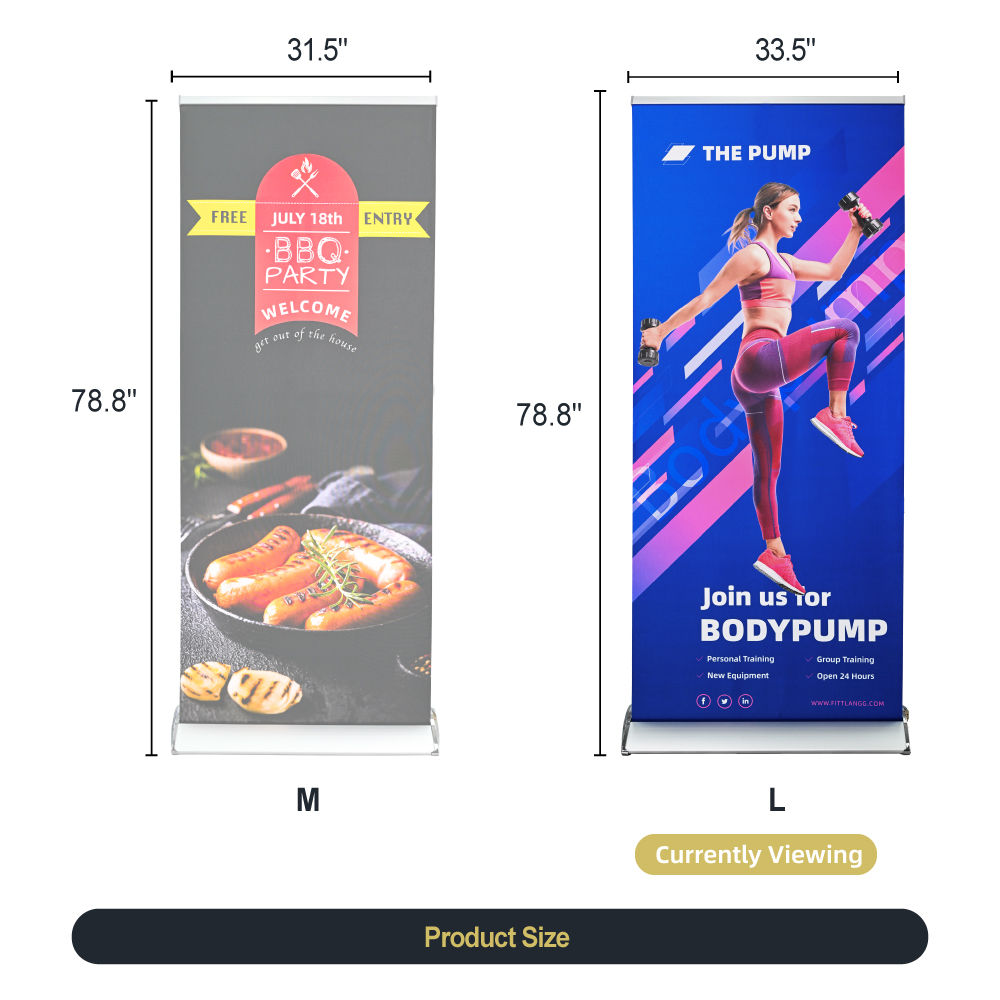 2.8ft Premium Roller Banner