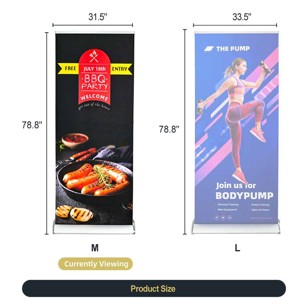 2.6ft Premium Roller Banner
