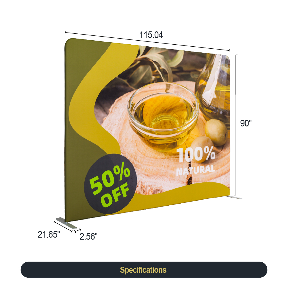 10ft Backdrop Banner Stand-Straight