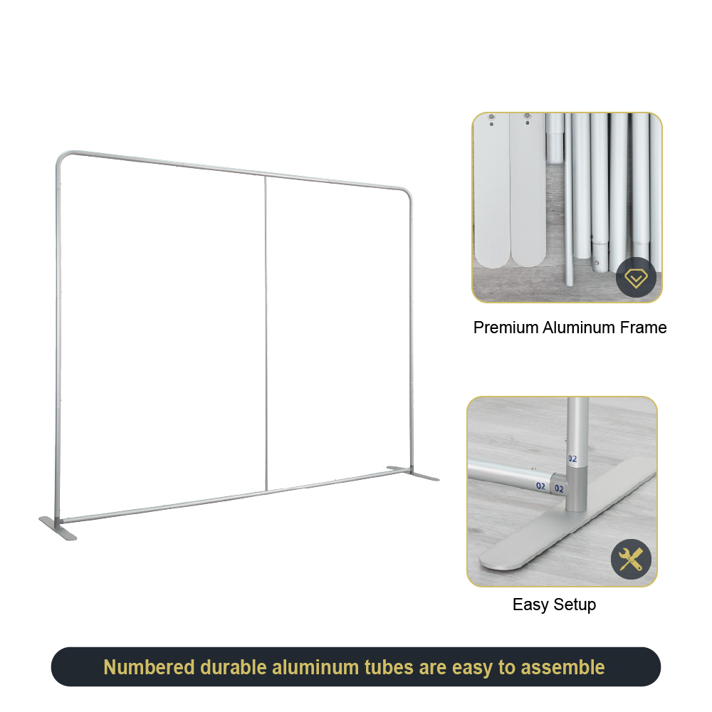 10ft Backdrop Banner Stand-Straight