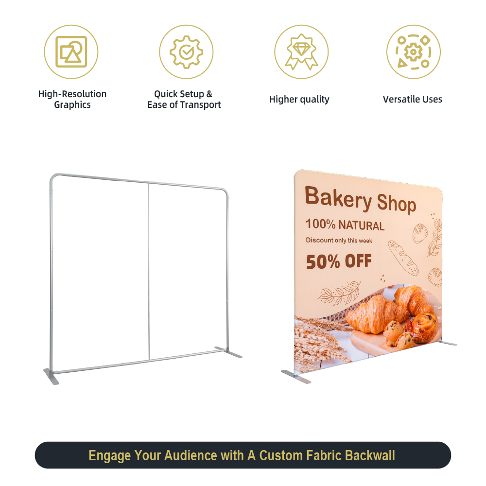 8ft Backdrop Banner Stand