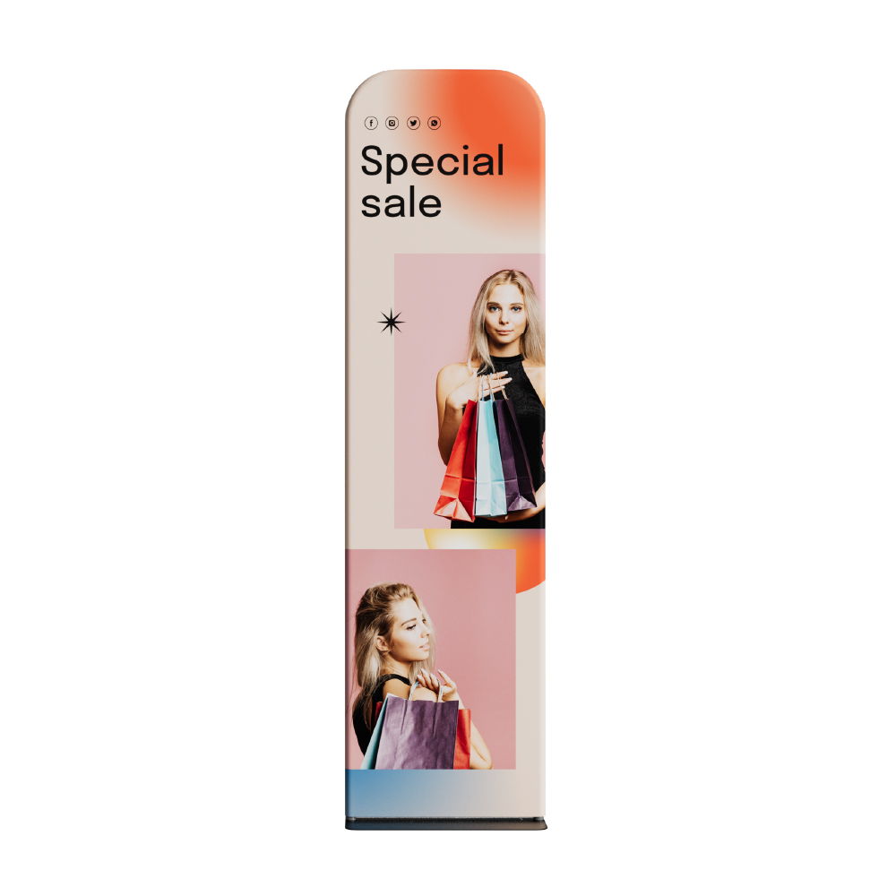 2ft Fabric Banner Stand-Premium