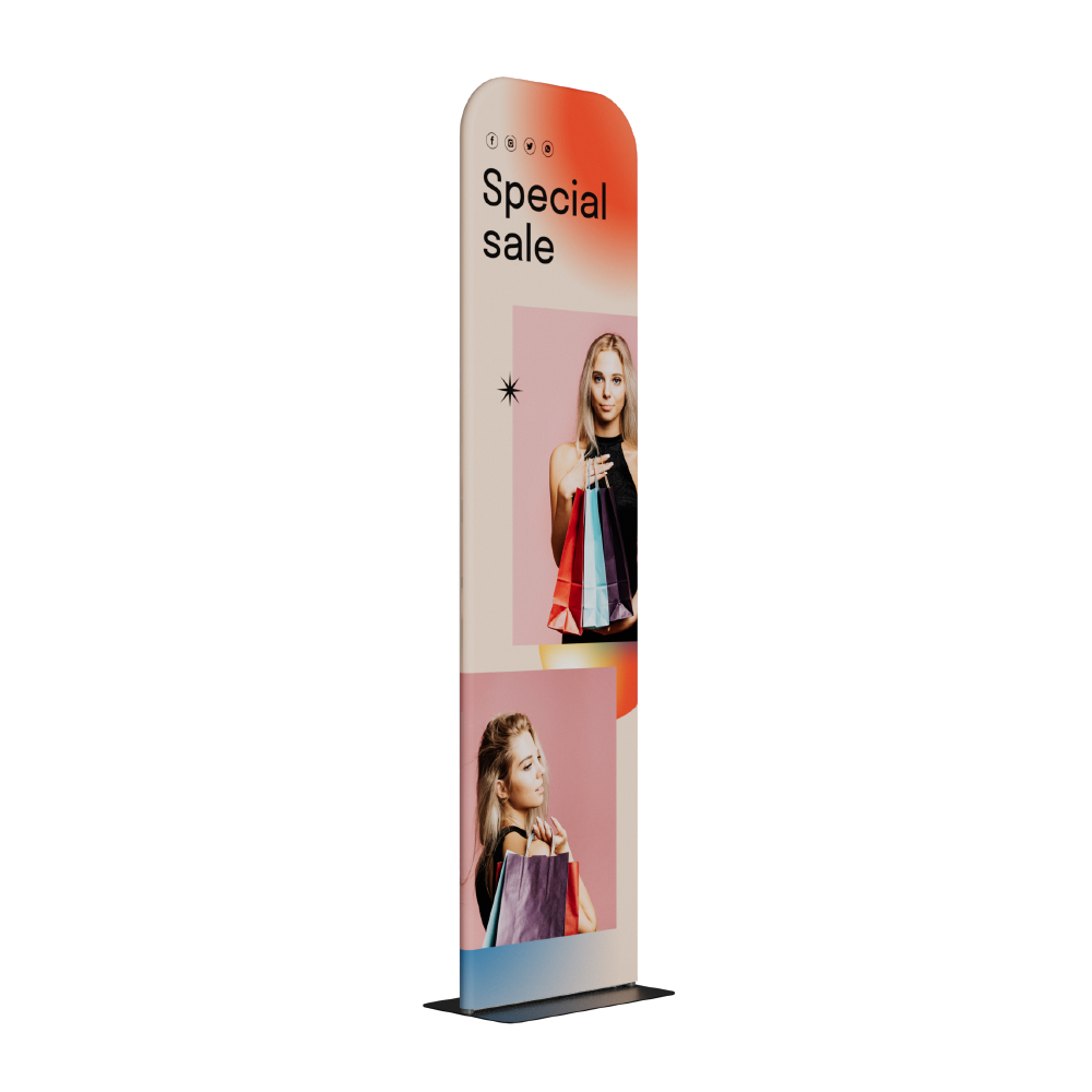 2ft Fabric Banner Stand-Premium