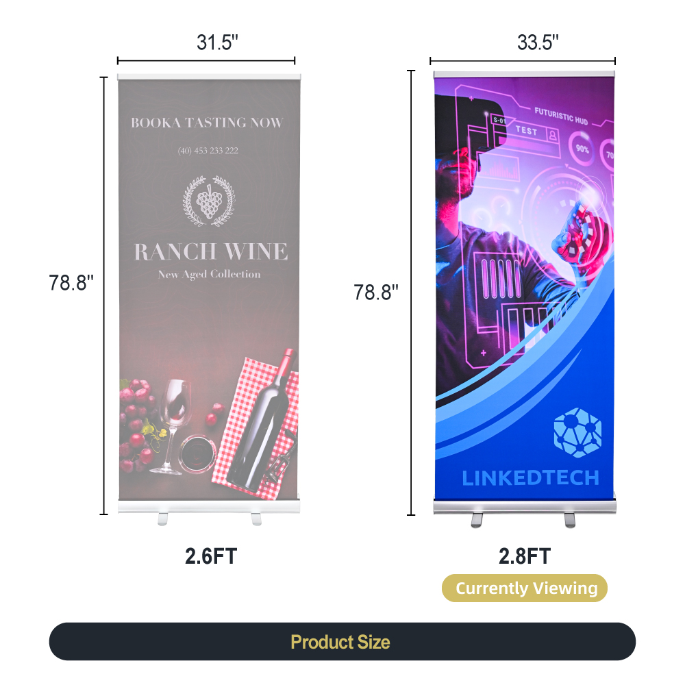 2.8ft Economy Roller Banner