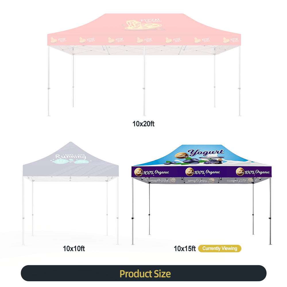 10x15 Custom Printed Canopy Tent
